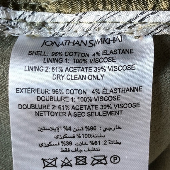 Johnathan Simkhai Straight Leg Cropped Pants Size 0 - Picture 7 of 12